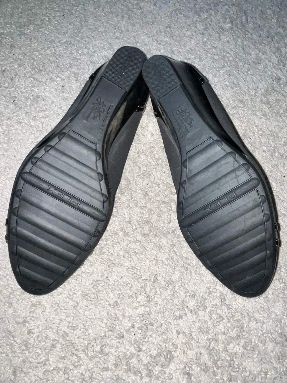 LifeStride Juliana Gray Patent Wedge Pumps Size 11W